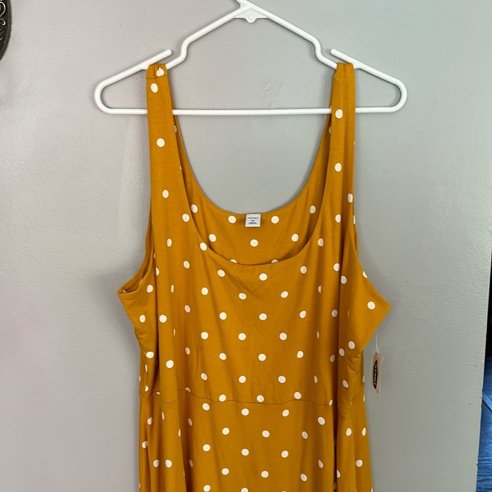 Set of 2 - NWT XXL Old Navy Jersey Dresses Yellow and Bright True Red.